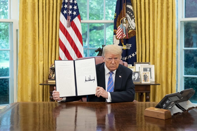Trump signs an executive order
