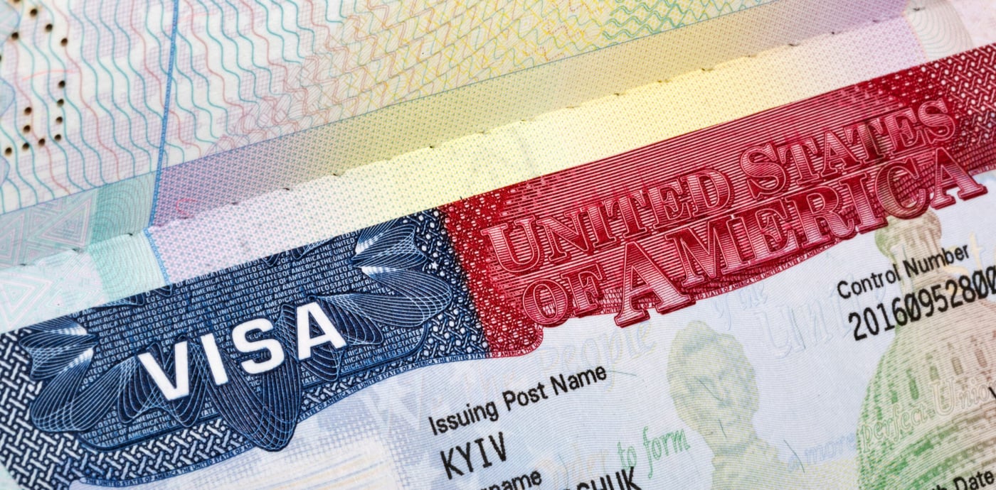 A U.S. non-immigrant visa.