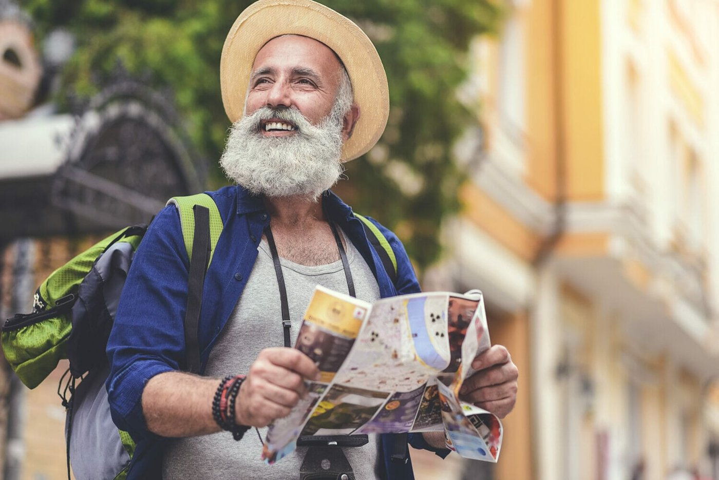 Man on a travel visa in the U.S.