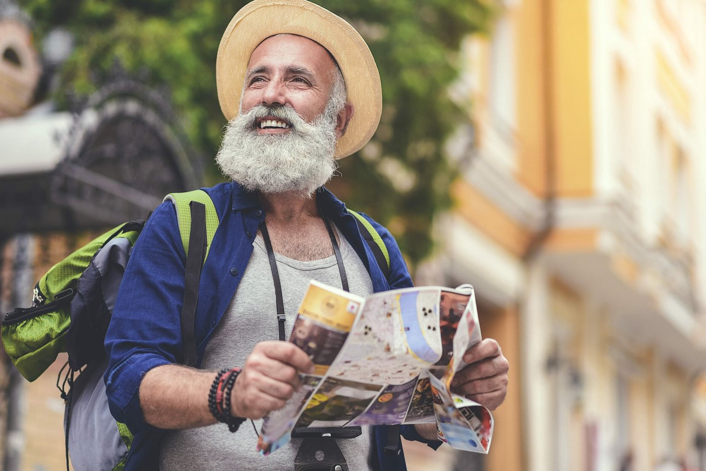 Man on a travel visa in the U.S.