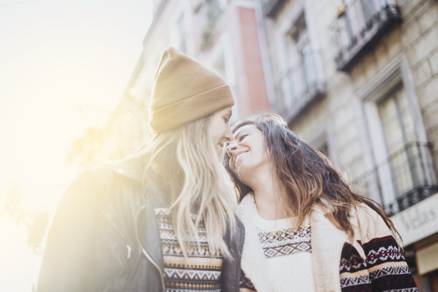 An engaged couple together thanks to a K-1 fiance visa.