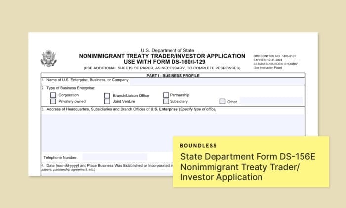 Form DS-156E