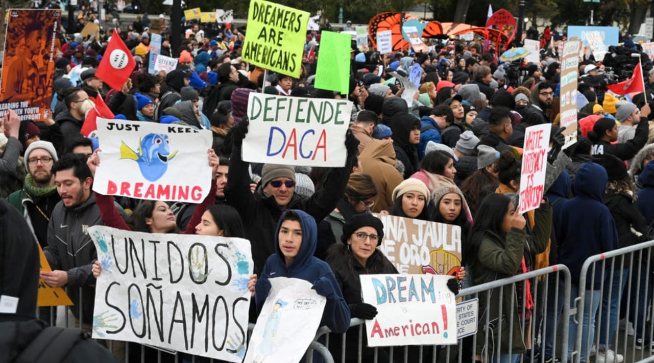 Protesters for DACA