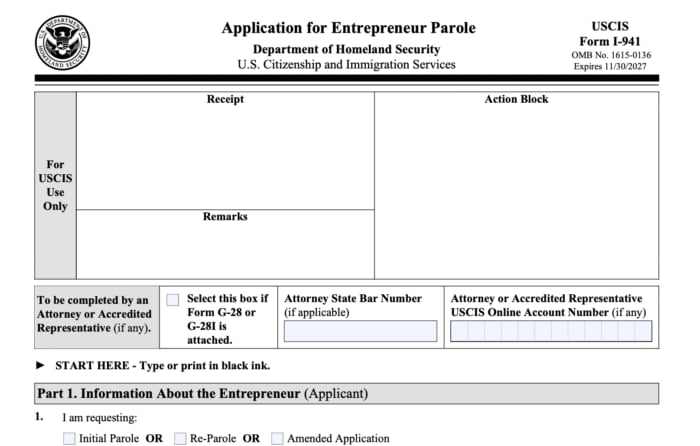 Form I-941