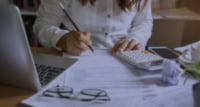 An immigrant filing her taxes.