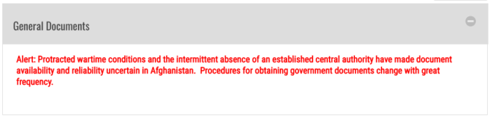 Reciprocity Schedule General Documents Alert